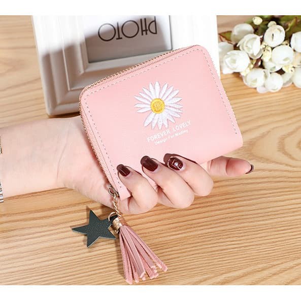 DOMPET WANITA MINI KARTU LIPAT KECIL CEWEK FASHION KOREA WALLET SIMPLE KULIT IMPORT MURAH COD GF604