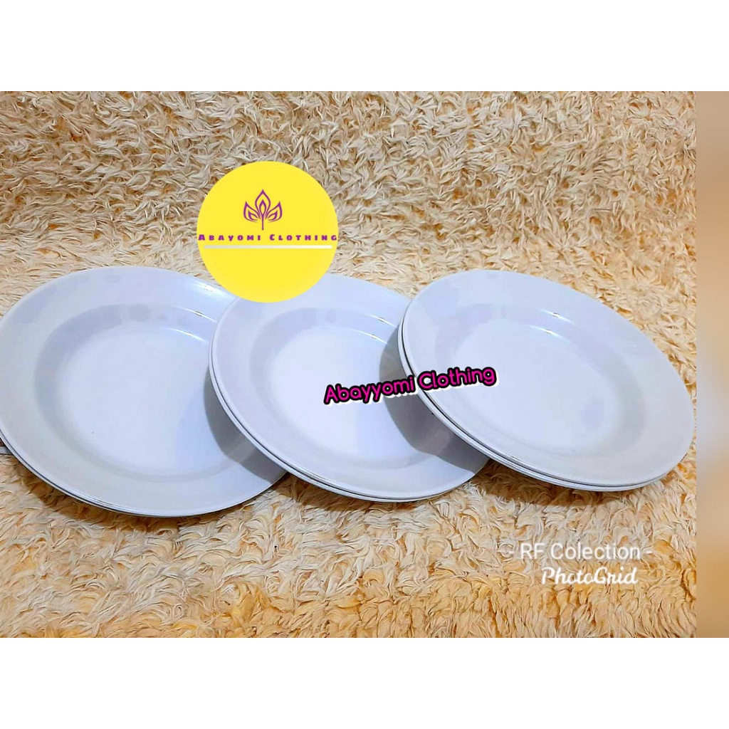 TERBESSELER 12 PCS PIRING MAKAN MELAMIN ASLI SINGASINGI ORI BAHAN MELAMIN ASLI 9 INCH TERLARIS