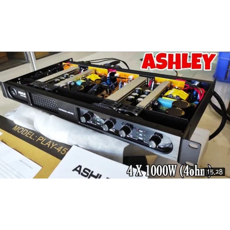POWER ASHLEY 4 CHANNEL POWER ASHLEY PLAY 4500/PLAY4500/ASHLEY PLAY-4500 4X1000WATT CLASS D