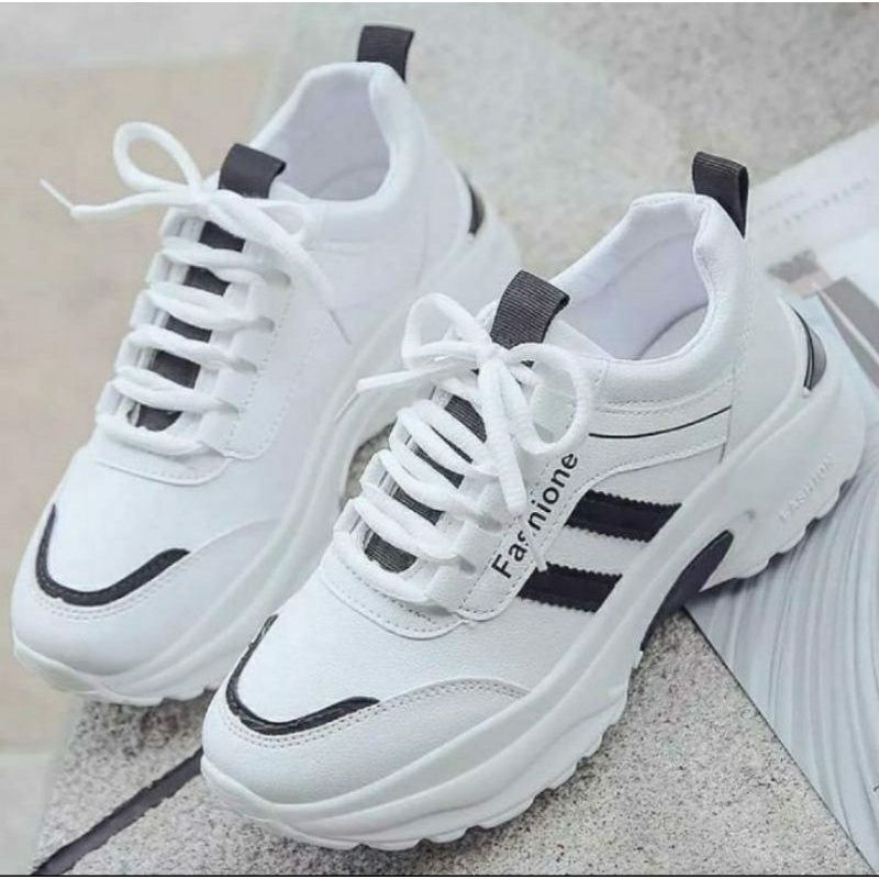 Sepatu Wanita Sneakers Wanita Sepatu Putih wanita Sepatu kets Cewek Sepatu Oiahraga Wanita GS 01