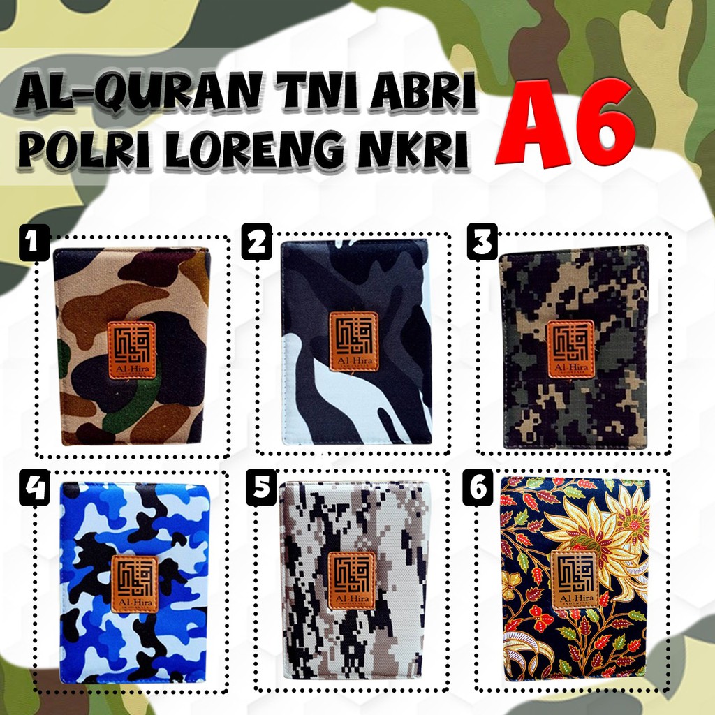 Al Quran Motif TNI ABRI POLRI Loreng NKRI