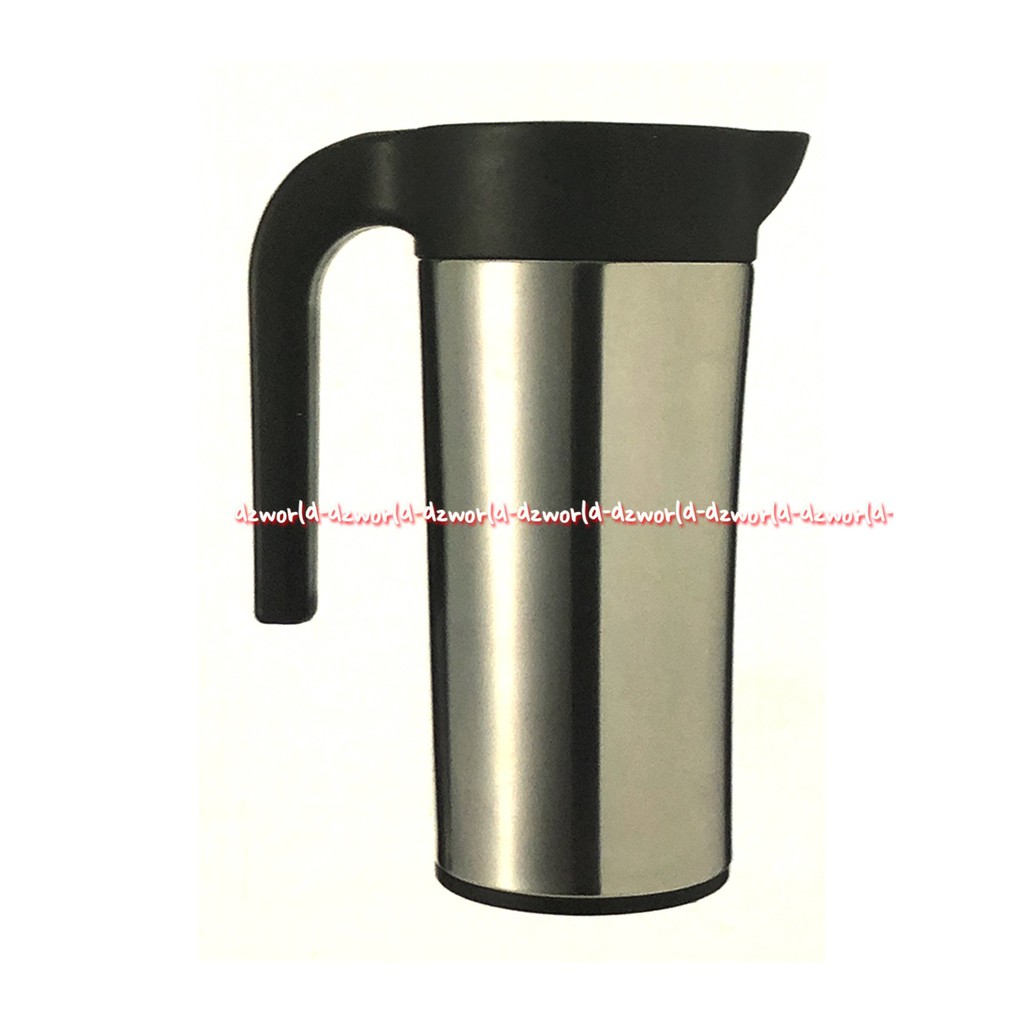 Krishome Vacuum Airport 1L Big Handle Grey Teko Cerek Tempat Air Tahan Panas 12jam Grey Abu Abu