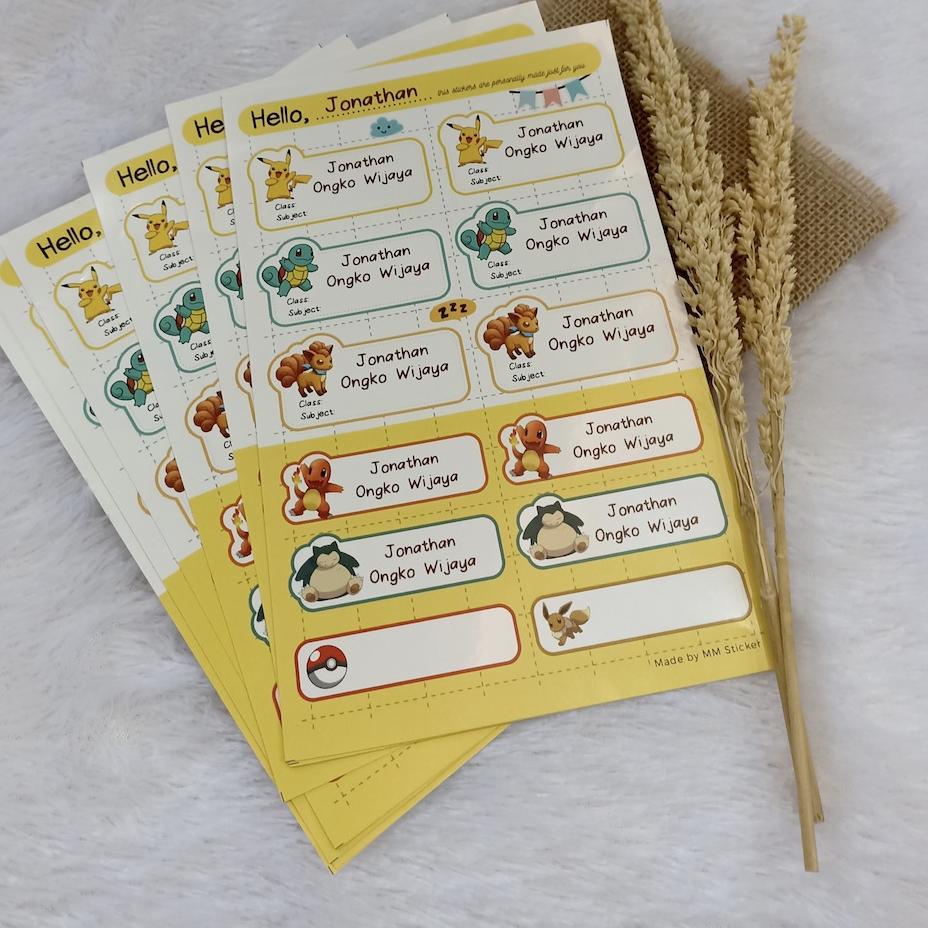 

Stok terbatas!.. [CUSTOM] Sticker Nama/ Sticker Label Nama/ Sticker Buku Pelajaran/ Sticker Nama Anak