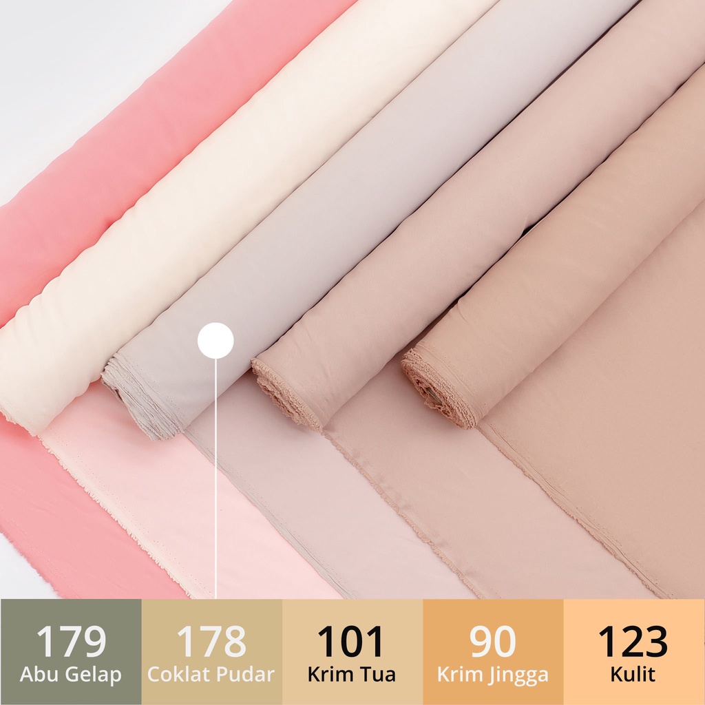 Kain Asahi Fuji Lebar 115cm Furing - Bahan Lapisan Dalam Pakaian / Pelapis Kain 1 Yard High Quality 