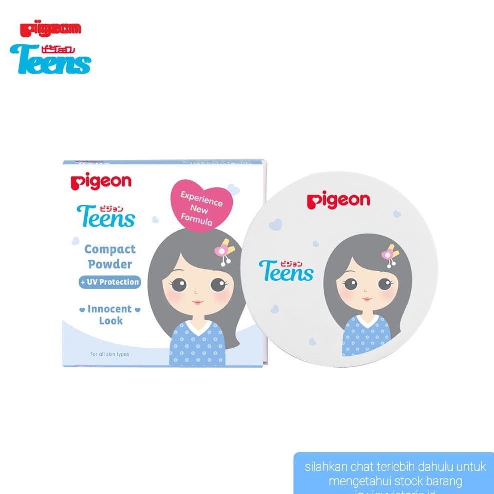 PIGEON TEENS COMPACT POWDER 14GR UV PROTECTION BEDAK PADAT REMAJA