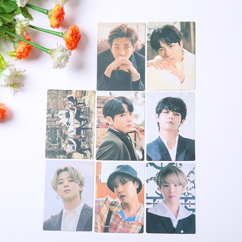 8pcs / set Kartu Foto BTS Kecil Untuk Koleksi Penggemar