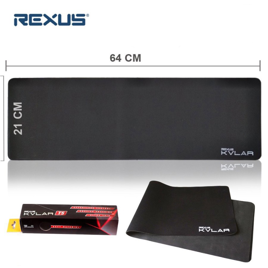 Mousepad Rexus Kvlar T5 - 21x63.5 - Gaming Mousepad - Original Rexus