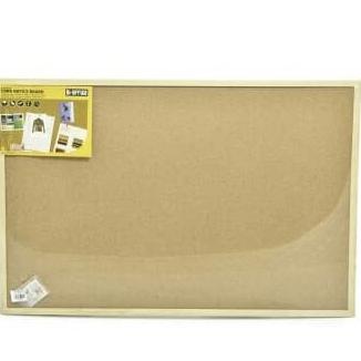 

Bi-Silque Cork Board Pin / Papan Mading Kayu Fibre 90x60 cm Serbaguna