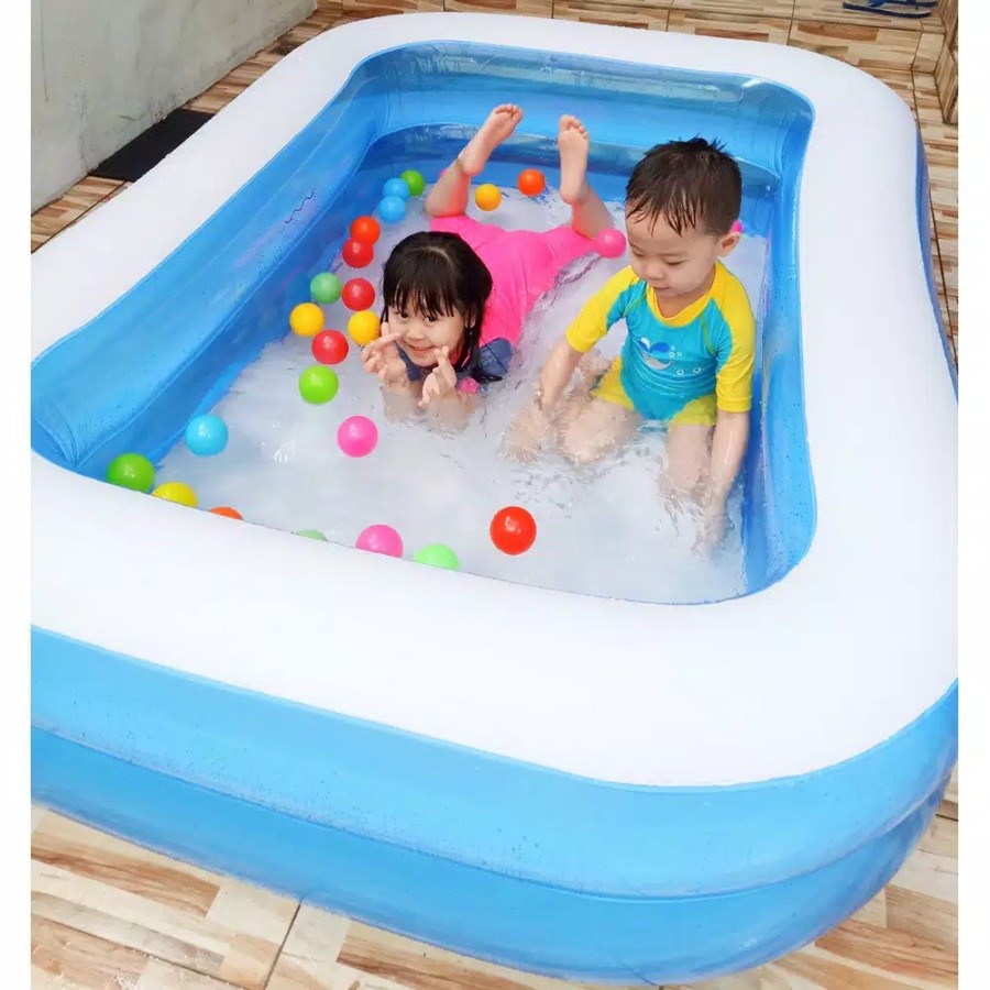 KOLAM RENANG KARET ANAK/DEWASA UKURAN 2 SAMPAI 3 METER JUMBO MURAH KISUBO - 200cm-KOLAM RENANG ANAK 