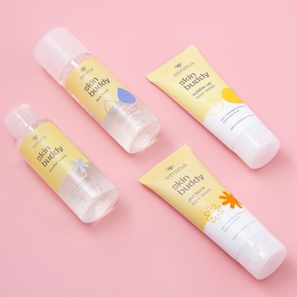 POKY - Emina Skin Buddy Series | Face Wash | Face Toner | Micellar Water