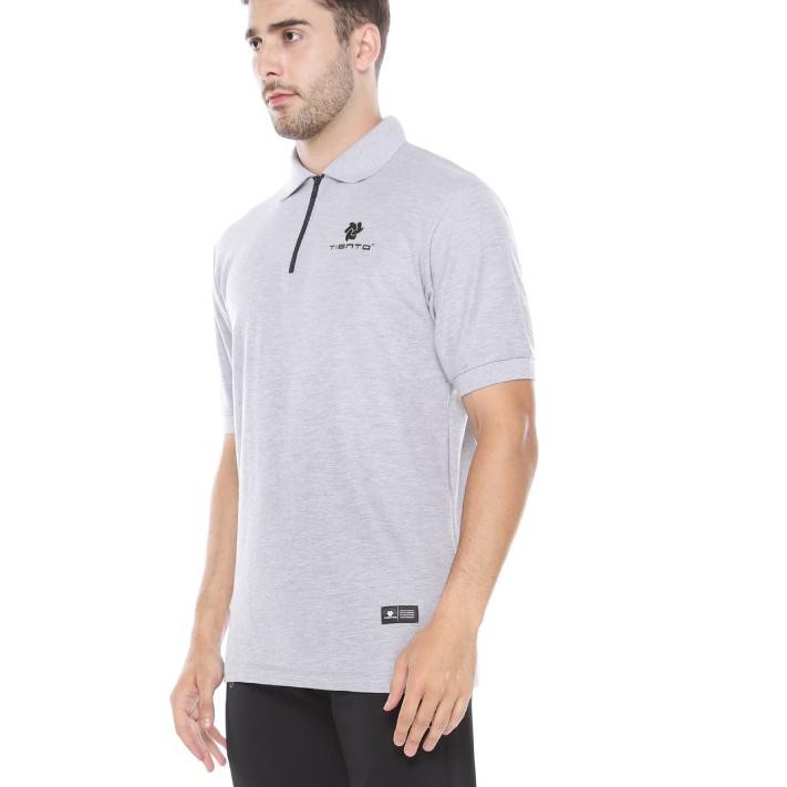 Dapetin Sekarang Tiento Polo Shirt True Basic HDC Grey 