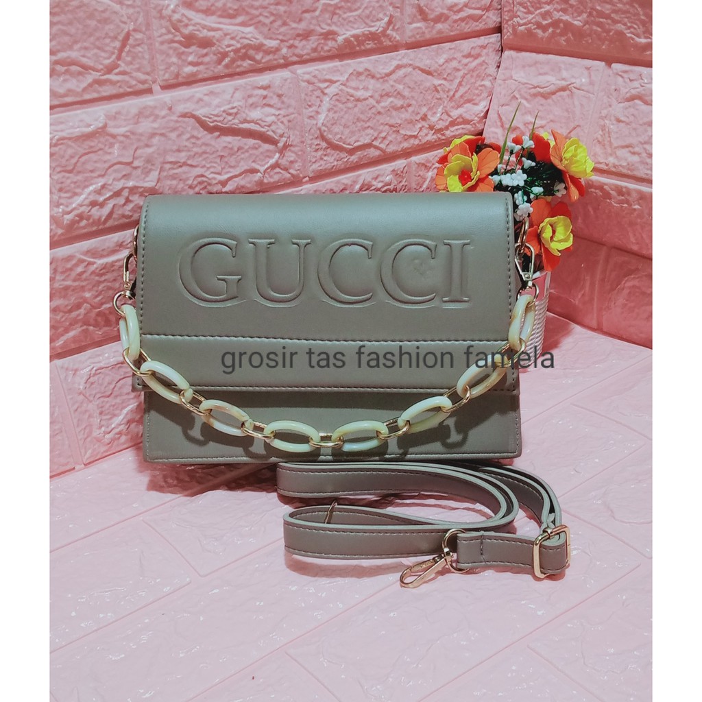 Tas wanita GUCCI terbaru tali rantai giok