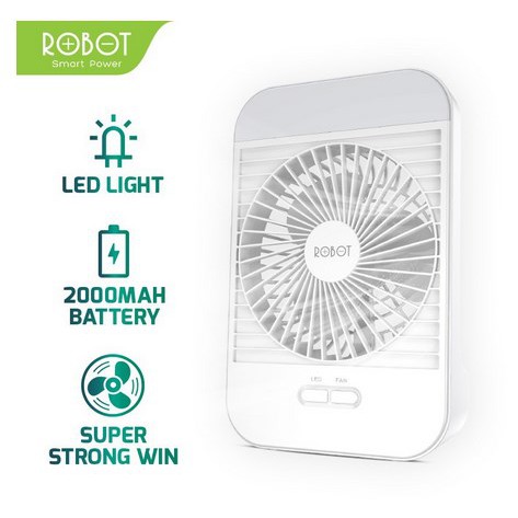 ITSTORE Robot RT-BF14 2000mAh 5 Inch Fan Portable Desktop Fan &amp; LED BF 14 Recharger