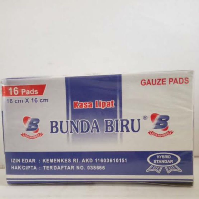 Kasa Steril 16x16 Bunda Biru '16