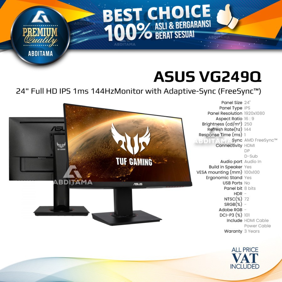 Asus vg249q настройка цвета