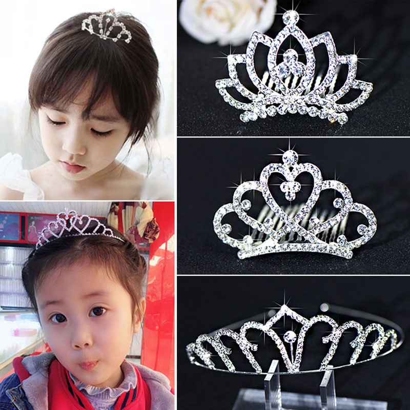 Tiara /  Mahkota Gaya Korea untuk Anak Perempuan PUTRI IMPORT Aksesoris Rambut/Bando