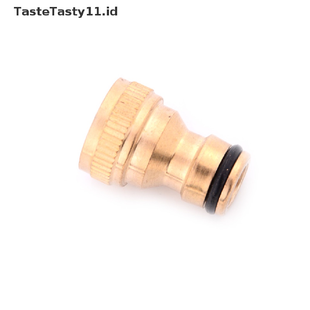 (Tastetasty) Adaptor Konektor Selang Air 1 / 2 &quot;Bahan Kuningan