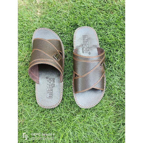 sandal kulit silang pria mirado/sandal slop pria classic/sandal pria