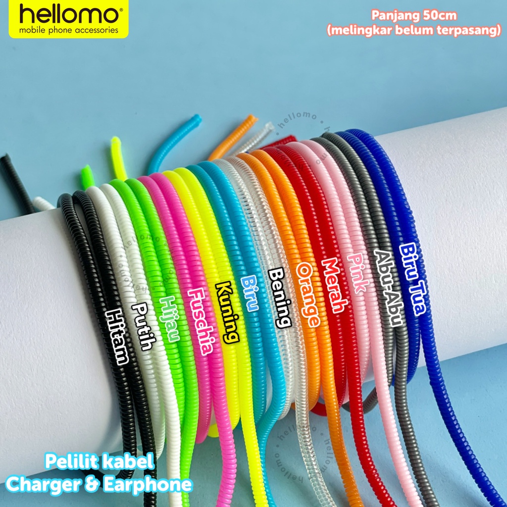 Pelindung Kabel Charger Universal Pelilit Kabel Hp Pelindung Cord Protector Casan