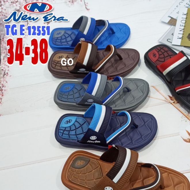 gof NEW ERA TG E 12551 Sandal anaksanda japit karet Tanggung 34-38