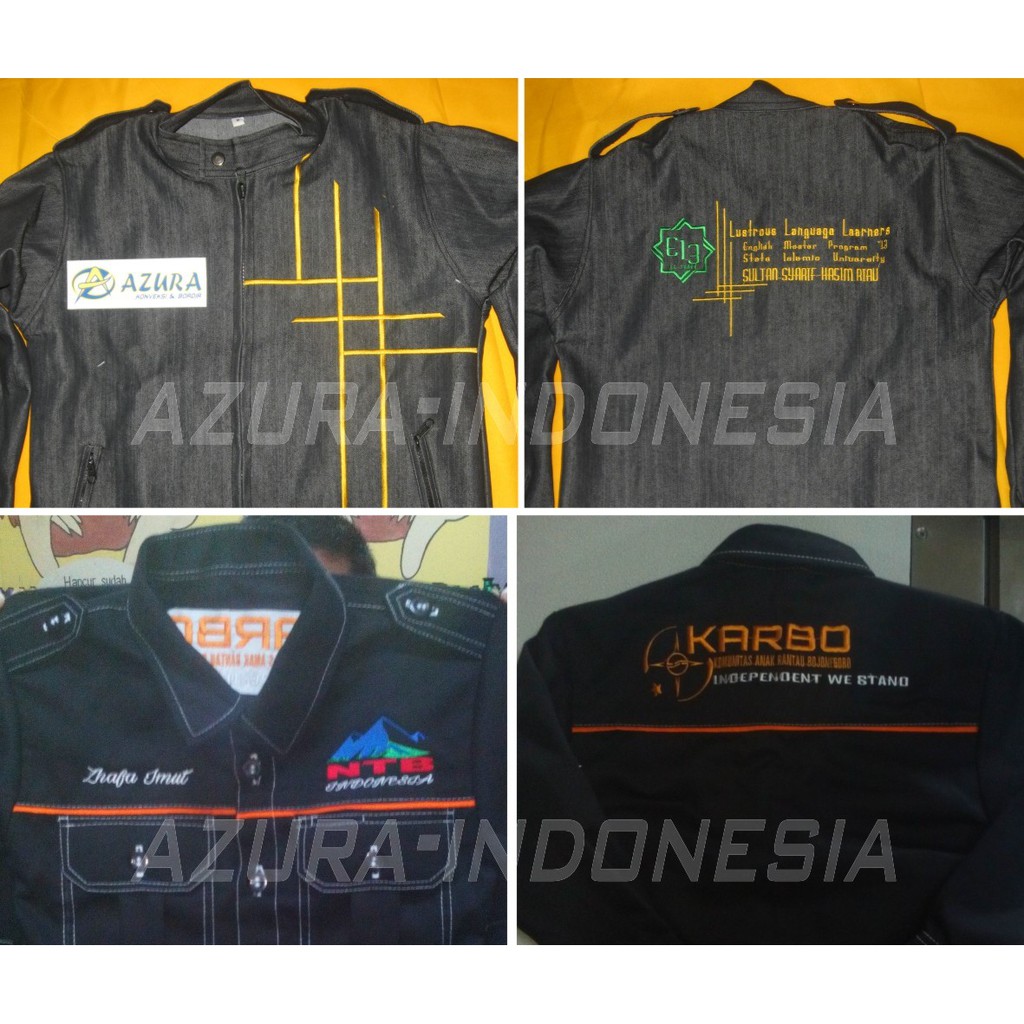 JASA BORDIR JAKET HOODIE JUMPER JASA BORDIR JOGJA MAKLOON BORDIR AZURA KONVEKSI JOGJA BORDIR JOGJA