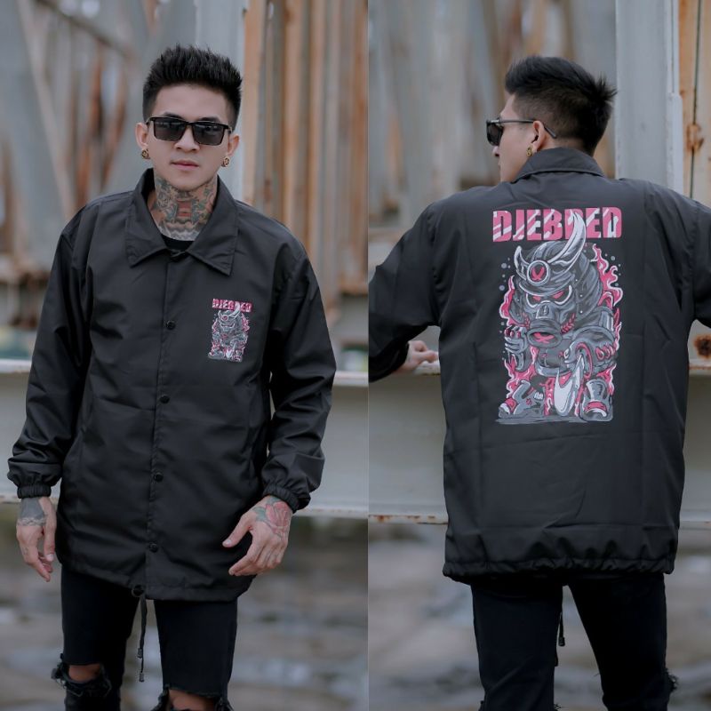 Jaket Coach Original Wolv Taslan Kualitas Distro/Jaket Pria Jebred Jaket Parasut Coach Erigo