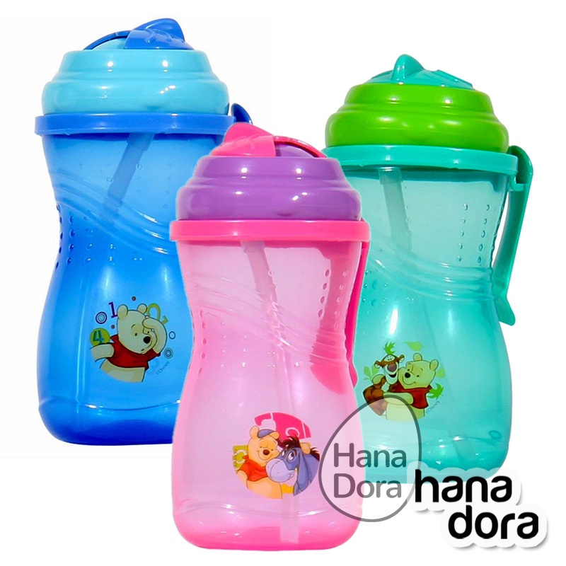 Pooh Sports Zipper with Handle WTP07057 - Botol Minum Anak/Training Cup/Sippy Cup