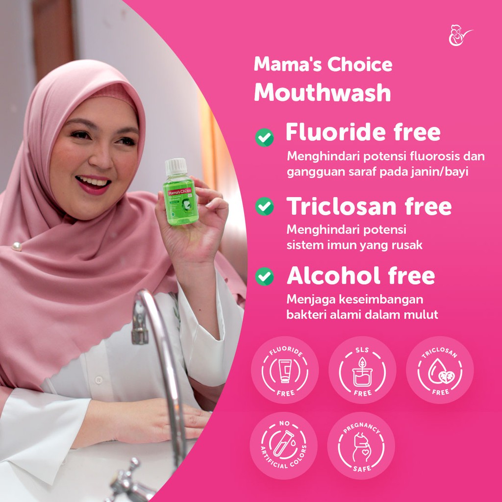 Mamas Choice Mouthwash (Obat kumur halal tanpa alkohol khusus ibu hamil dan menyusui) n