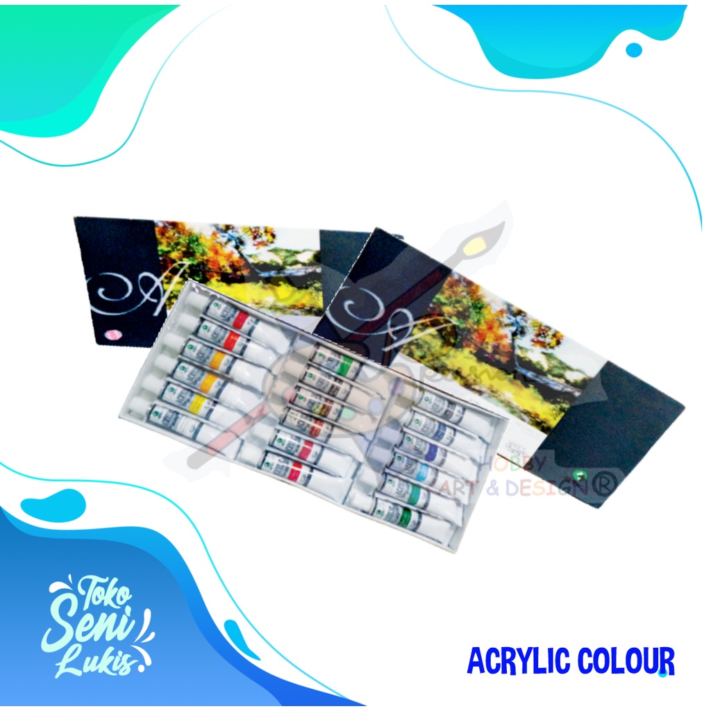 

MARIES ACRYLIC SET 818B 18 WARNA CAT AKRILIK SET
