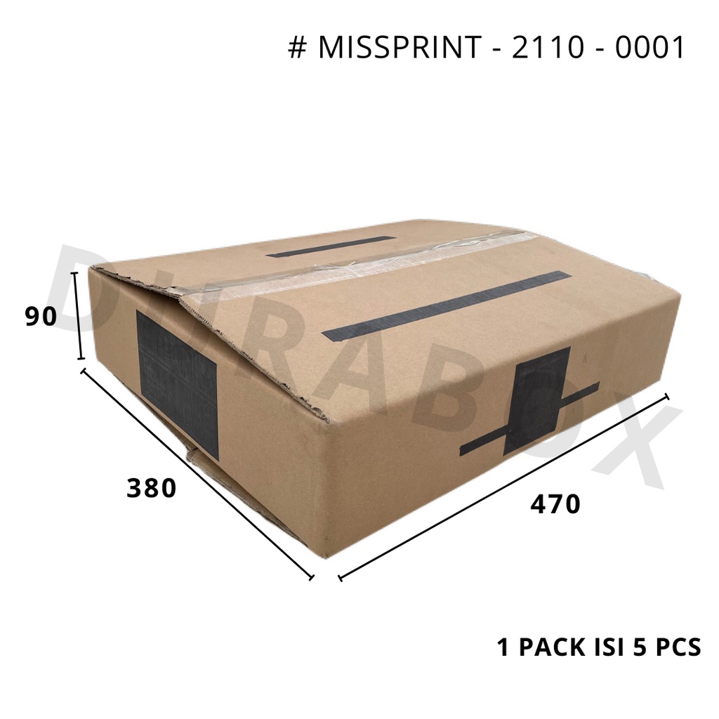

47 x 38 x 9 cm A1 | KARDUS / KARTON BOX CORRUGATED - KEMASAN / PACKAGING / PACKING MAKANAN | #Missprint-2110-0001