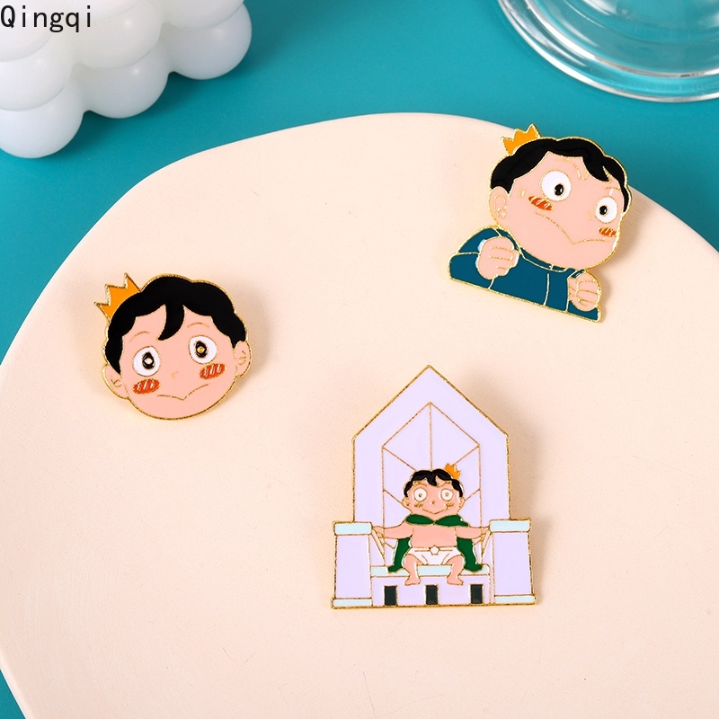 Bros Pin Enamel Desain Anime King Of Ranking Little Prince Of Giant Untuk Anak