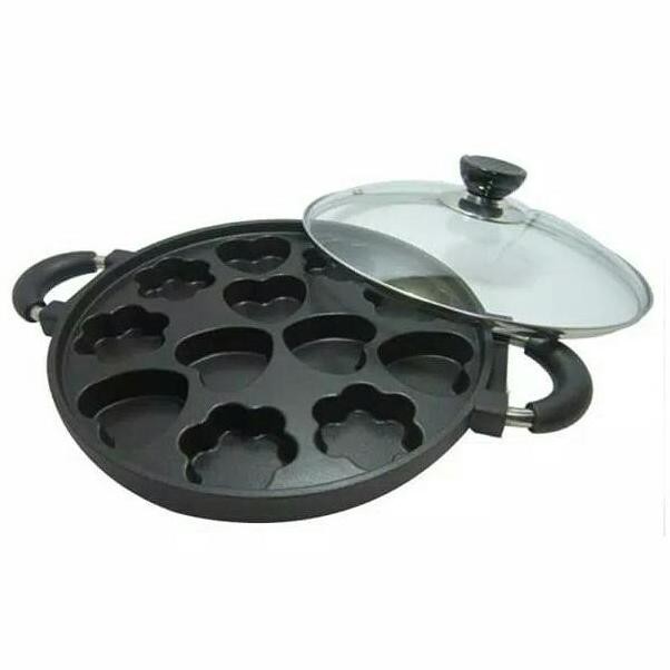 

Loyang Cetakan Kue 12 Lubang Variasi Snack Maker Cake Pan Happy Call - Black Ready Stok