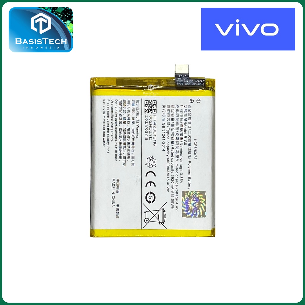 BATERAI VIVO V15 Pro - BATERAI VIVO 1818 - VIVO X27 - B-G0 - ORI