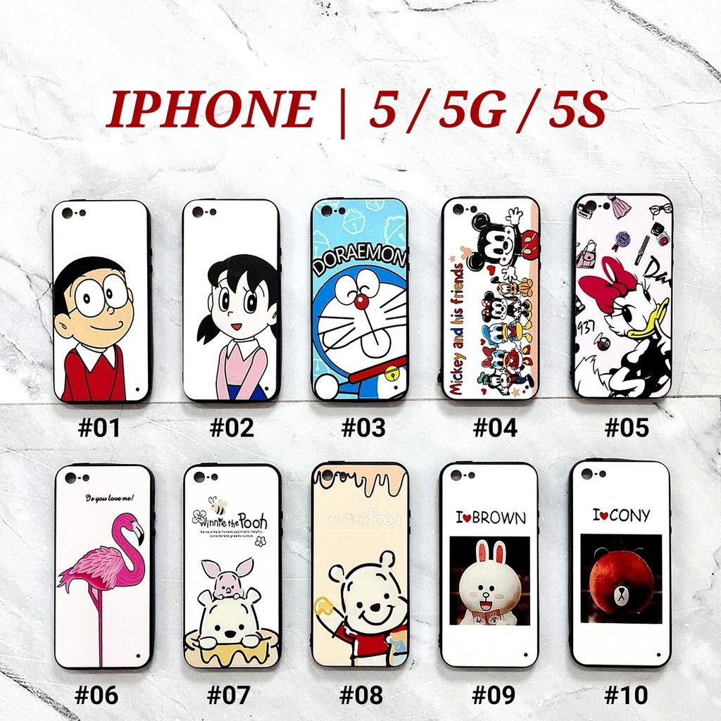 [ BUY 1 GET 1 FREE ] FDL - IPHONE 5 5G 5S 6 PLUS XS MAX XR | DISLINE Soft Hard Case Cartoon texture embos UV