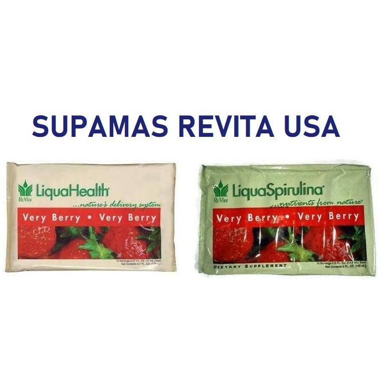 Liqua Health / Spirulina LH LS Very Berry Re-Vita Kemasan asli USA LiquaHealth LiquaSpirulina