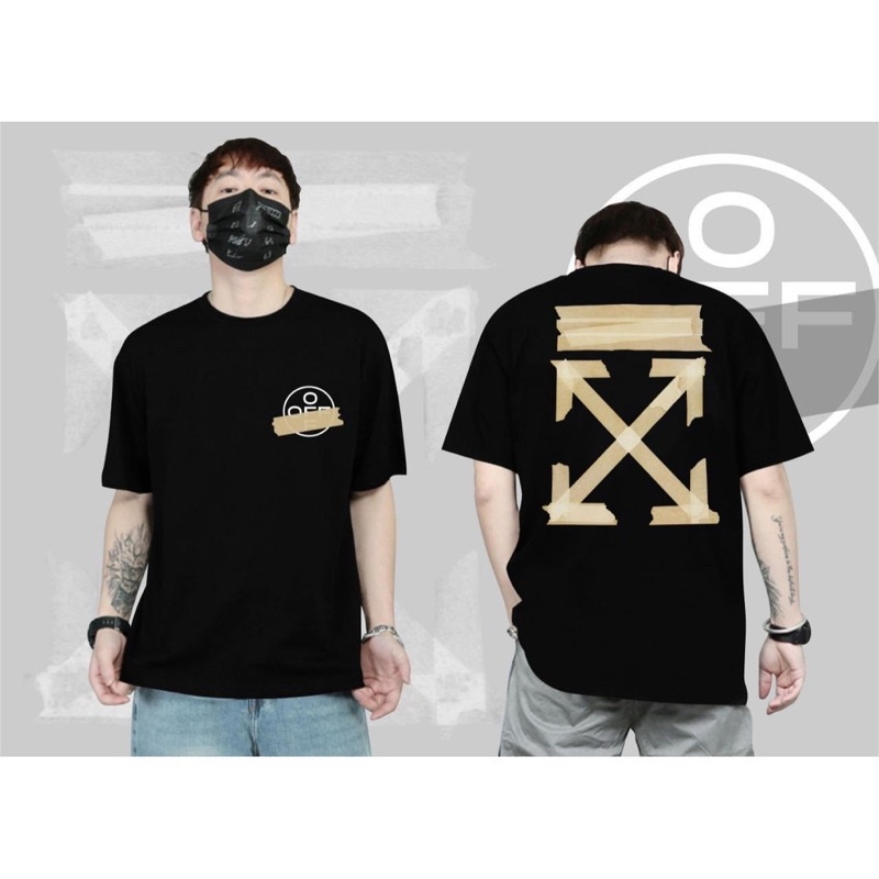 KAOS OFF WHITE BAJU KAOS T SHIRT PRIA WANITA DISTRO OFF WHITE GOLD SERIES ORIGINAL PRIA MURAH ORI XL