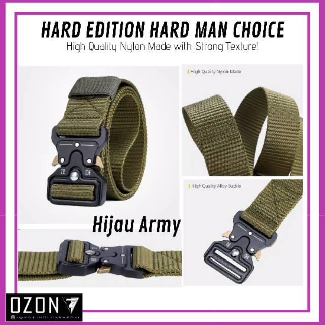 Ikat Pinggang Canvas Tactical Militer || MILUOTA || 125 cm