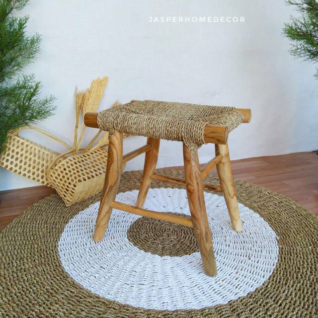 Recta Stool Seagrass Shopee Indonesia