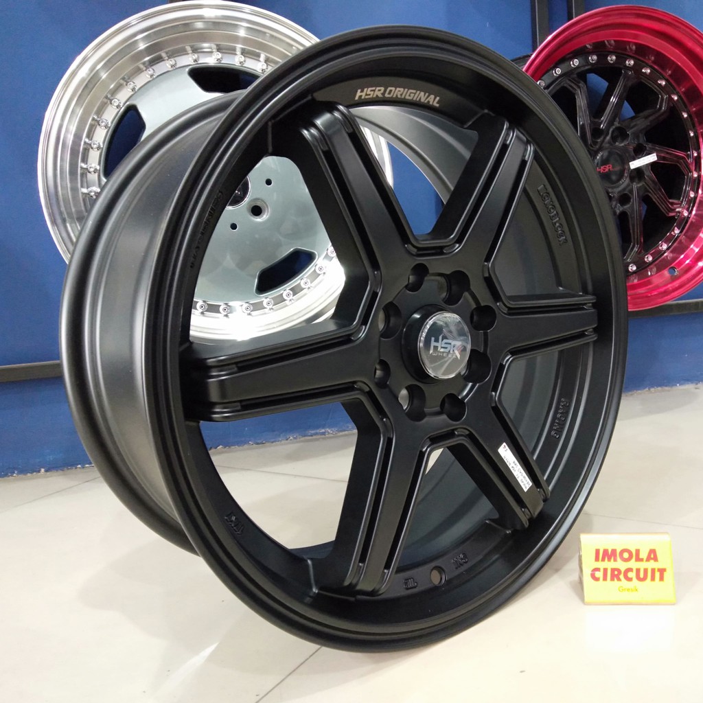 Pelek mobil racing import murah ring 17 HSR MINAS R17 lebar 7 baut 4x100 dan 4x114,3  et 42 Mobilio