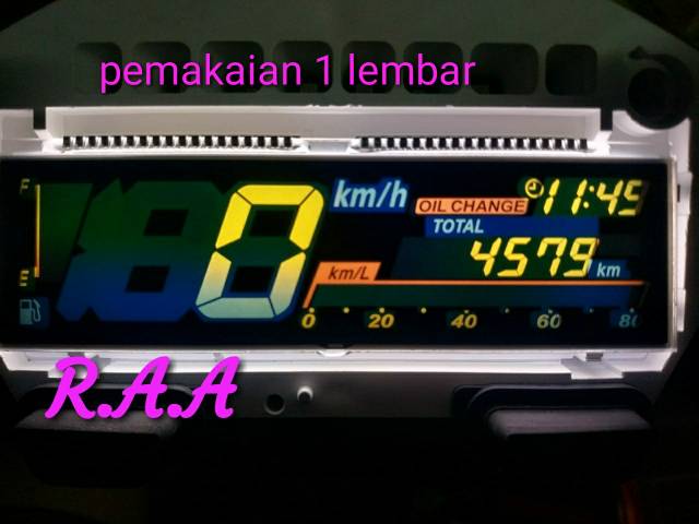 Stiker speedometer lcd New vario 125/150 2019