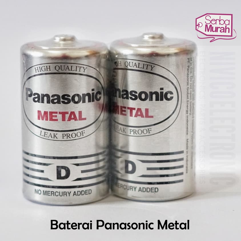 Baterai D Panasonic Metal / Baterai Panasonic Besar Jumbo Isi 2PCS