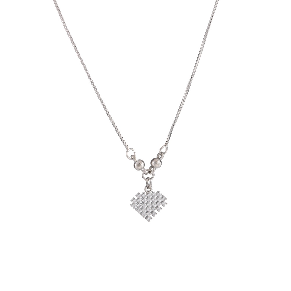 ✅COD✨Kalung Titanium Korean Style Aksesoris Kalung Hijab Fashion Wanita Perhiasan Perak D087