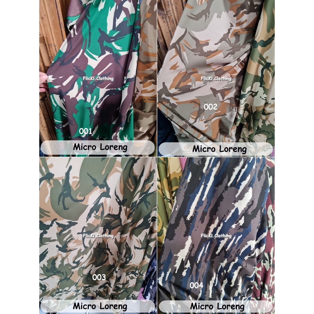 Bahan Kain Micro Loreng Micro Camo Malvinas Angkatan Laut Lebanon Micro