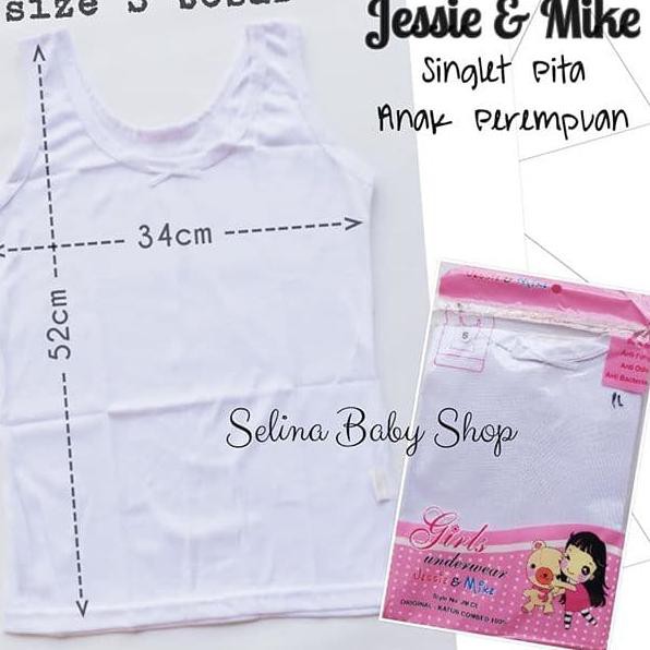 jpo.,662   Jessie & Mike Singlet Pita Anak Besar Perempuan - S