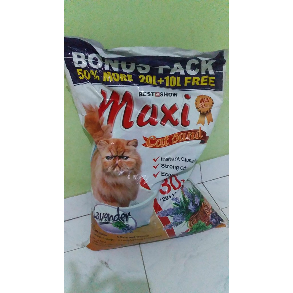 PASIR MAXI 30 LITER CAT SAND BEST IN SHOW