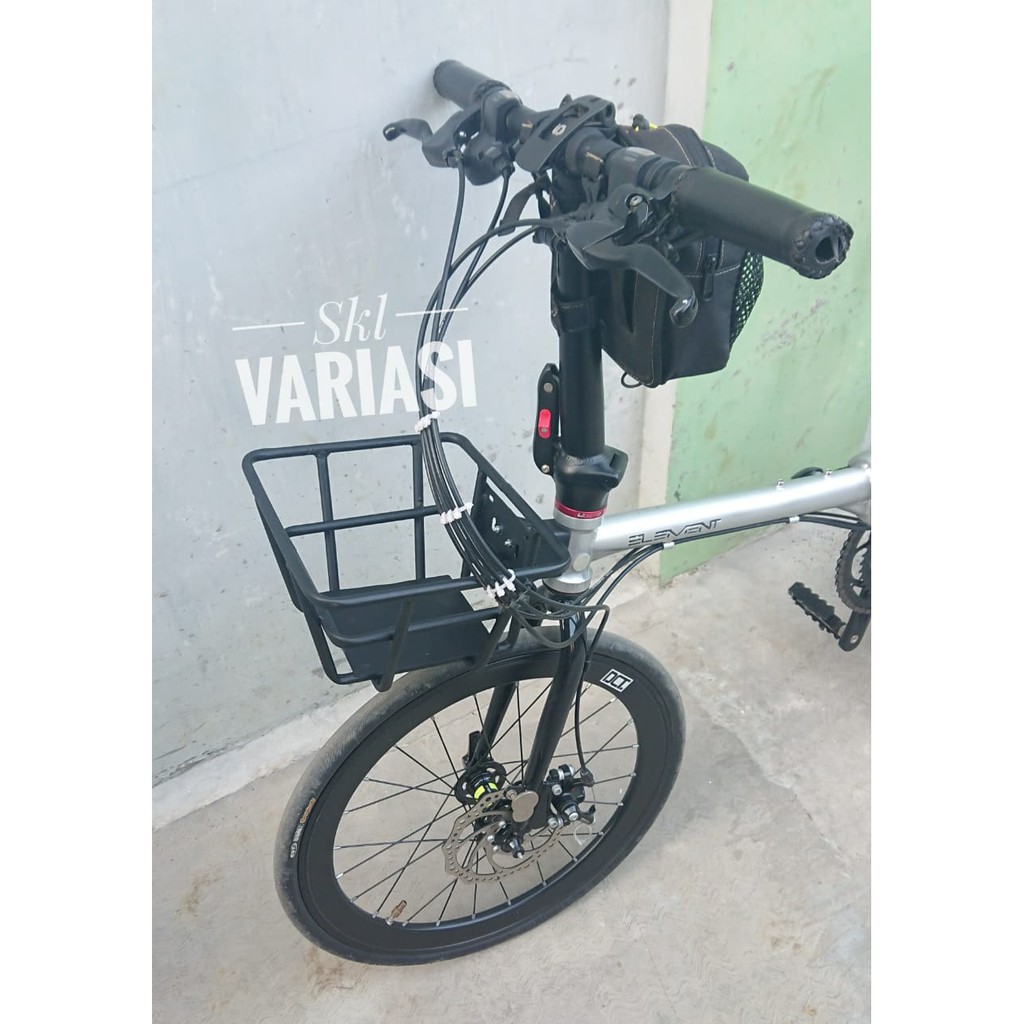 Front Rack Depan Rak Sepeda Keranjang buah sayuran barang model Ring Basket Sepeda Lipat Bracket Front Block