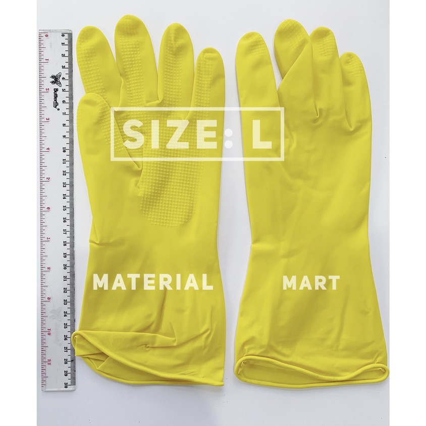 Sarung Tangan Cuci Piring | Sarung Tangan Karet LATEX | Washing Glove | Material Mart