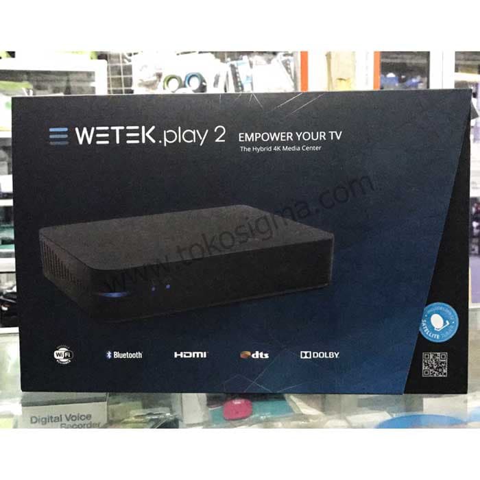 Jual DVB T2 WETEK PLAY 2 HYBRID MEDIA PLAYER 4K ANDROID TV BOX Murah