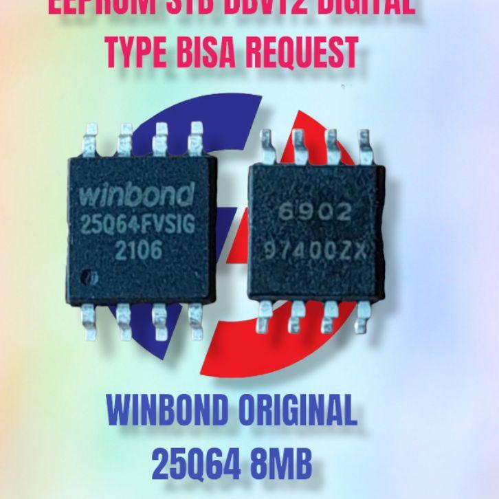 (BOOMING) EEPROM STB DVBT2 SETOBOX DIGITAL WINBOND 25Q64 8MB