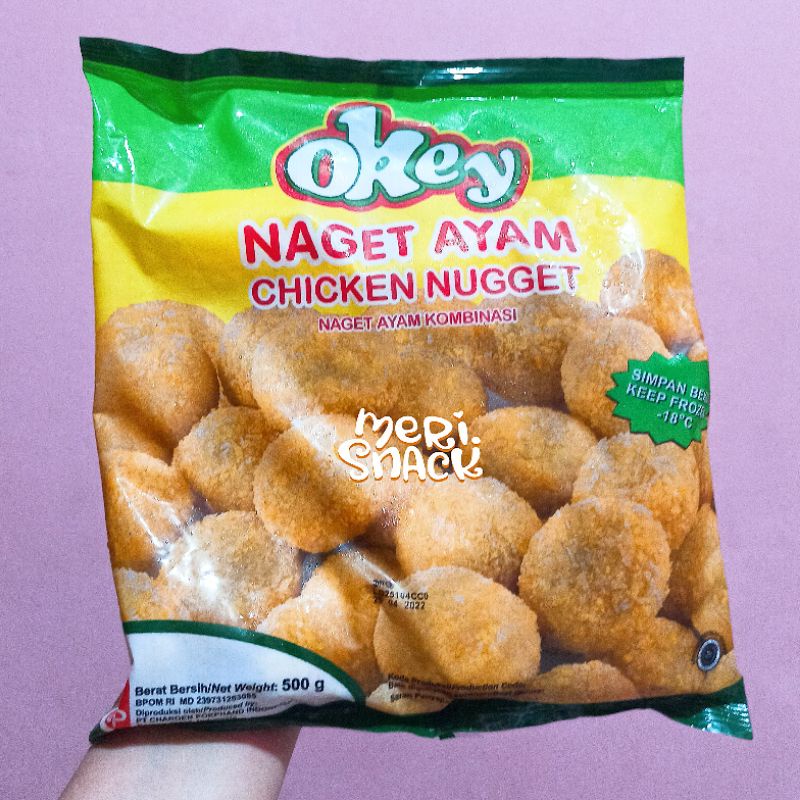 

Okey Naget Ayam 500gr / Chicken Nugget / Nuget / Frozen